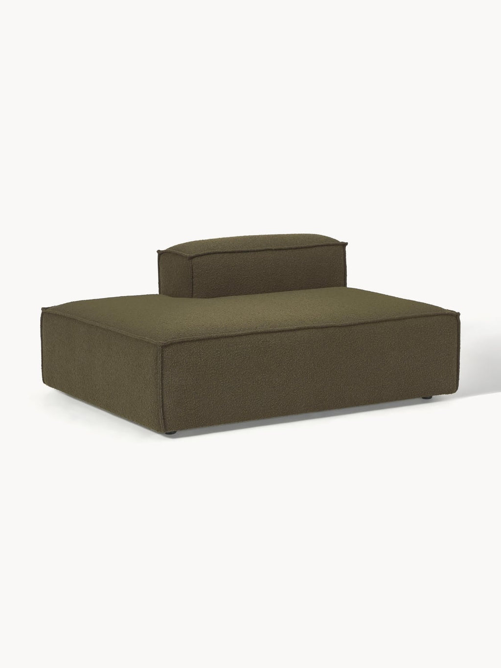 Lennon Ottoman Module in Bouclé — Brown