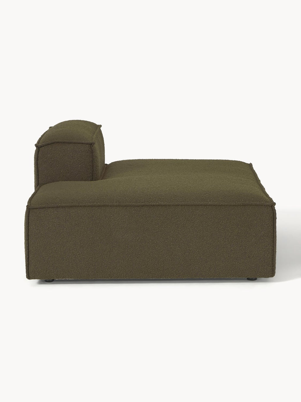 Lennon Ottoman Module in Bouclé — Brown