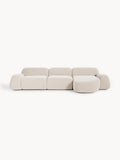 Wolke Modular Teddy-Corner Sofa (4-seater) — Light Grey