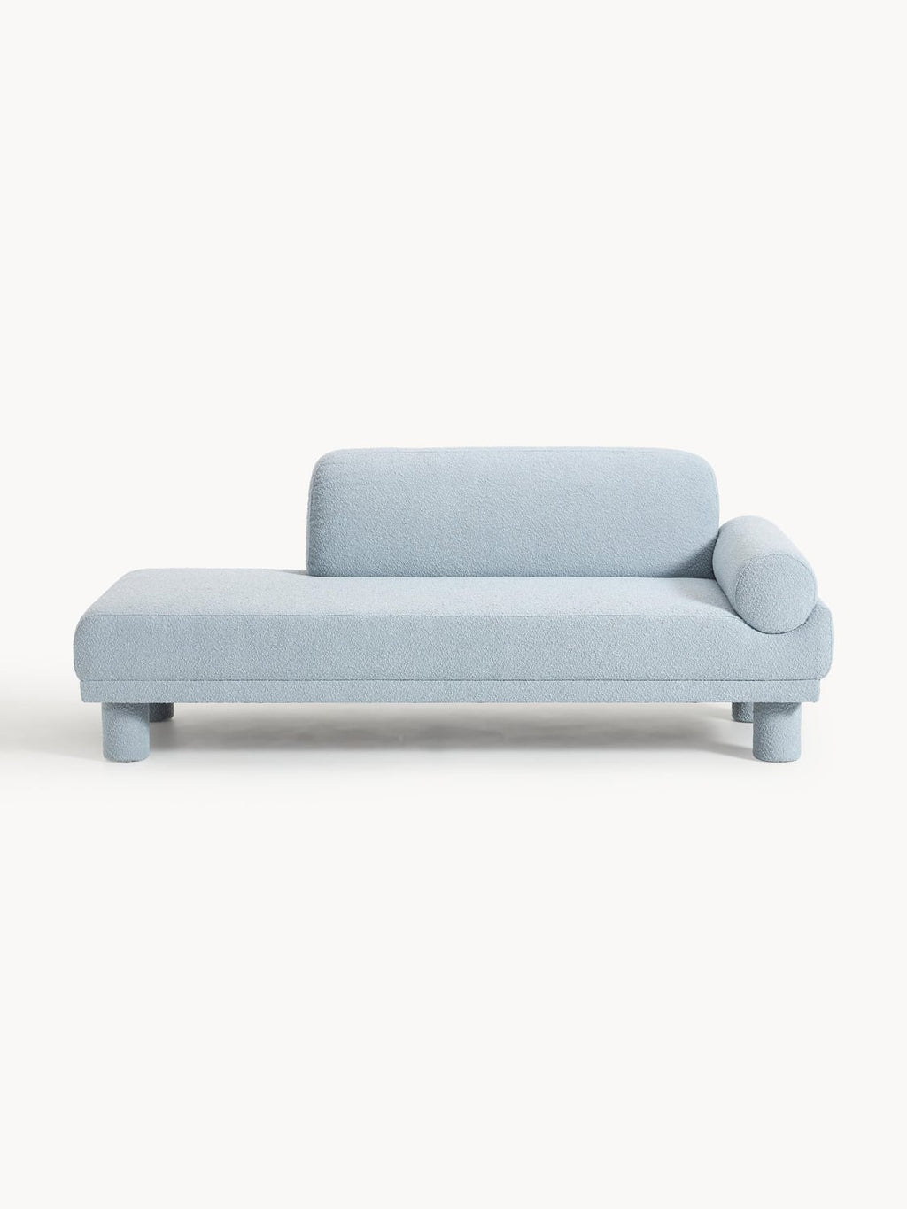 Lilo Bouclé-Ottoman — Light Grey
