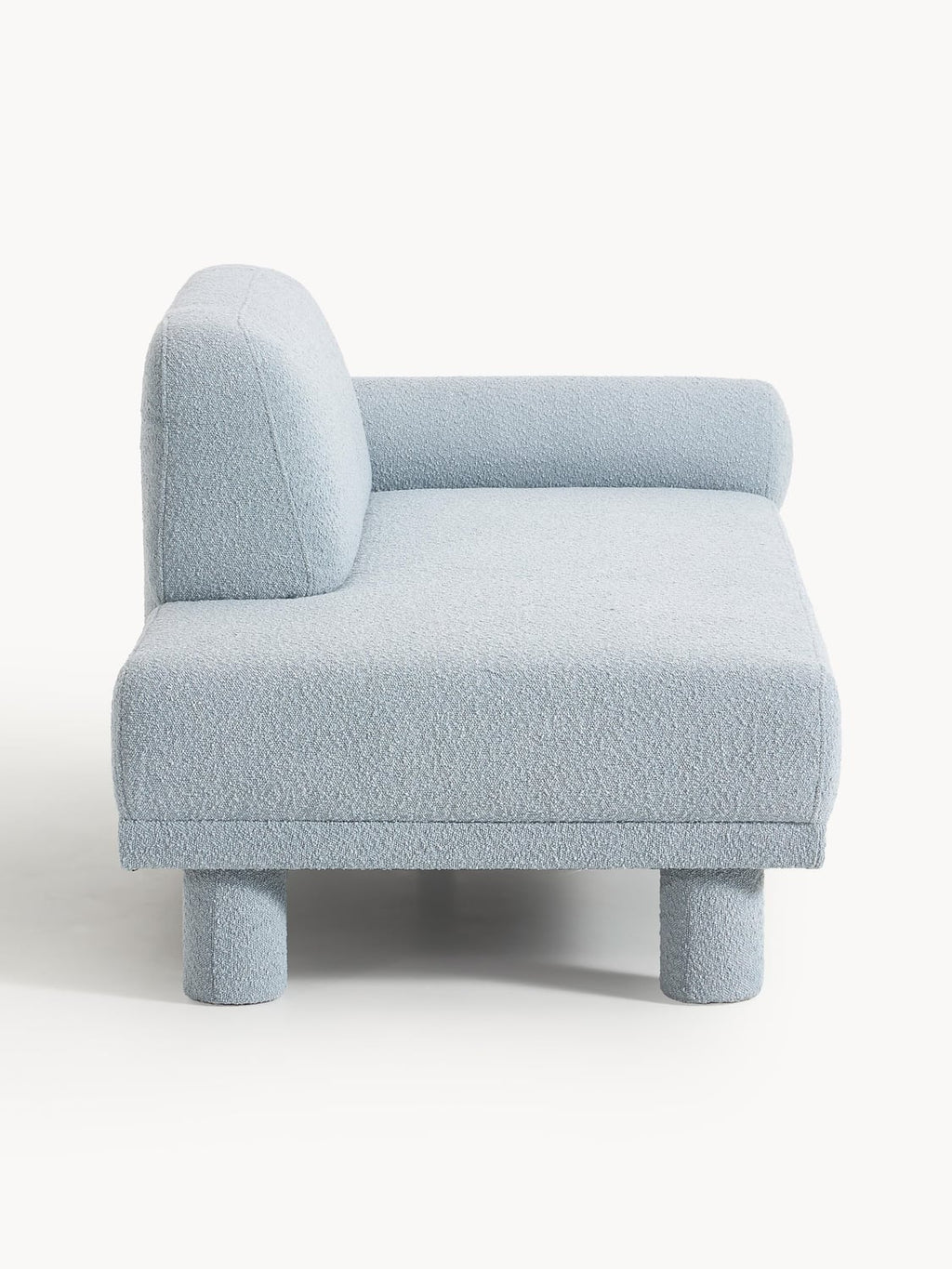 Lilo Bouclé-Ottoman — Light Grey