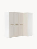 Charlotte Modular Corner Wardrobe, 215 cm Width, in various sizes — Light Grey