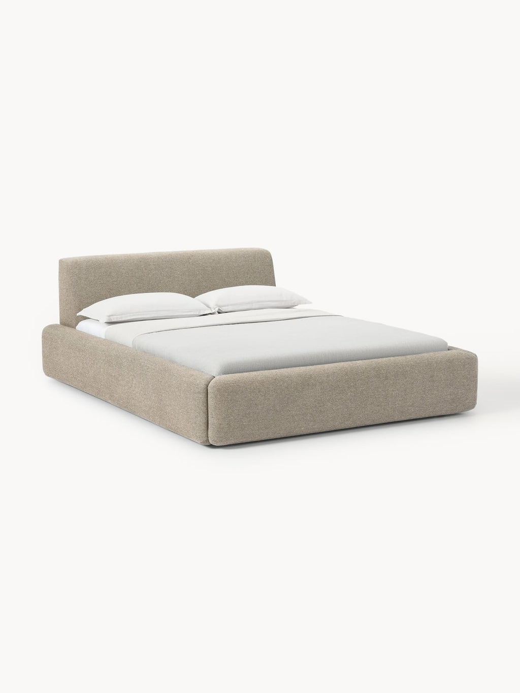 Melva Upholstered Bed — Oatmeal