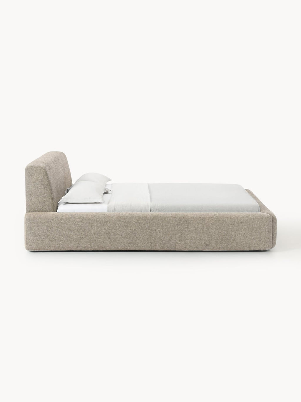 Melva Upholstered Bed — Oatmeal