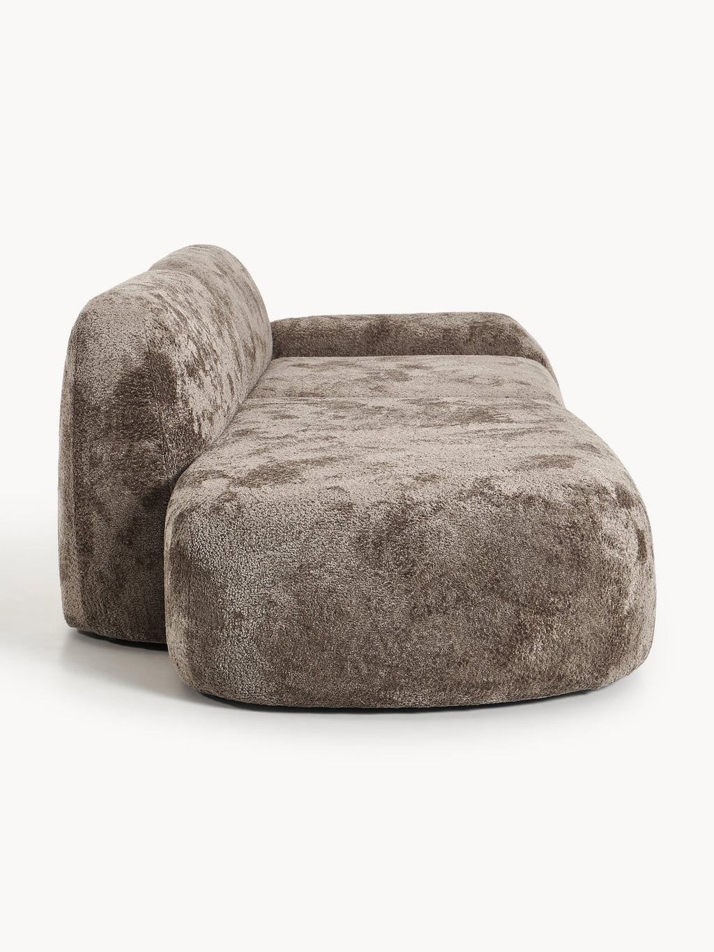 Wolke Modular Teddy Bouclé-Chaise (3-seater) — Taupe