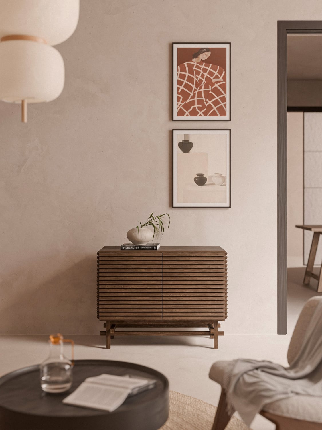 Pierce Chest of Drawers in Oak — Brown