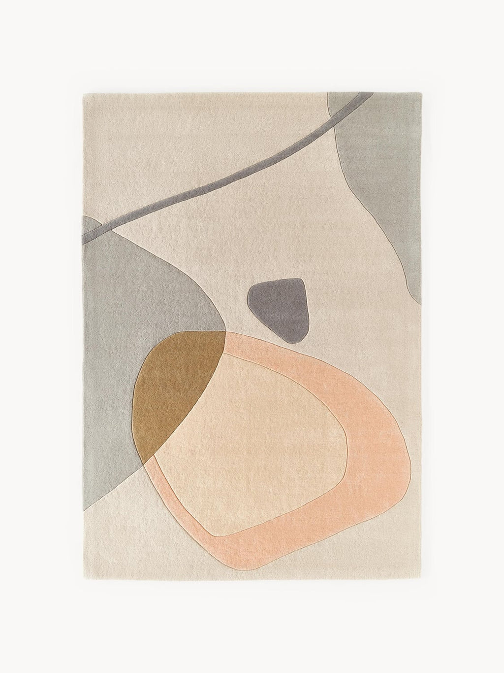Luke Hand-Tufted Wool Rug with Abstract Pattern