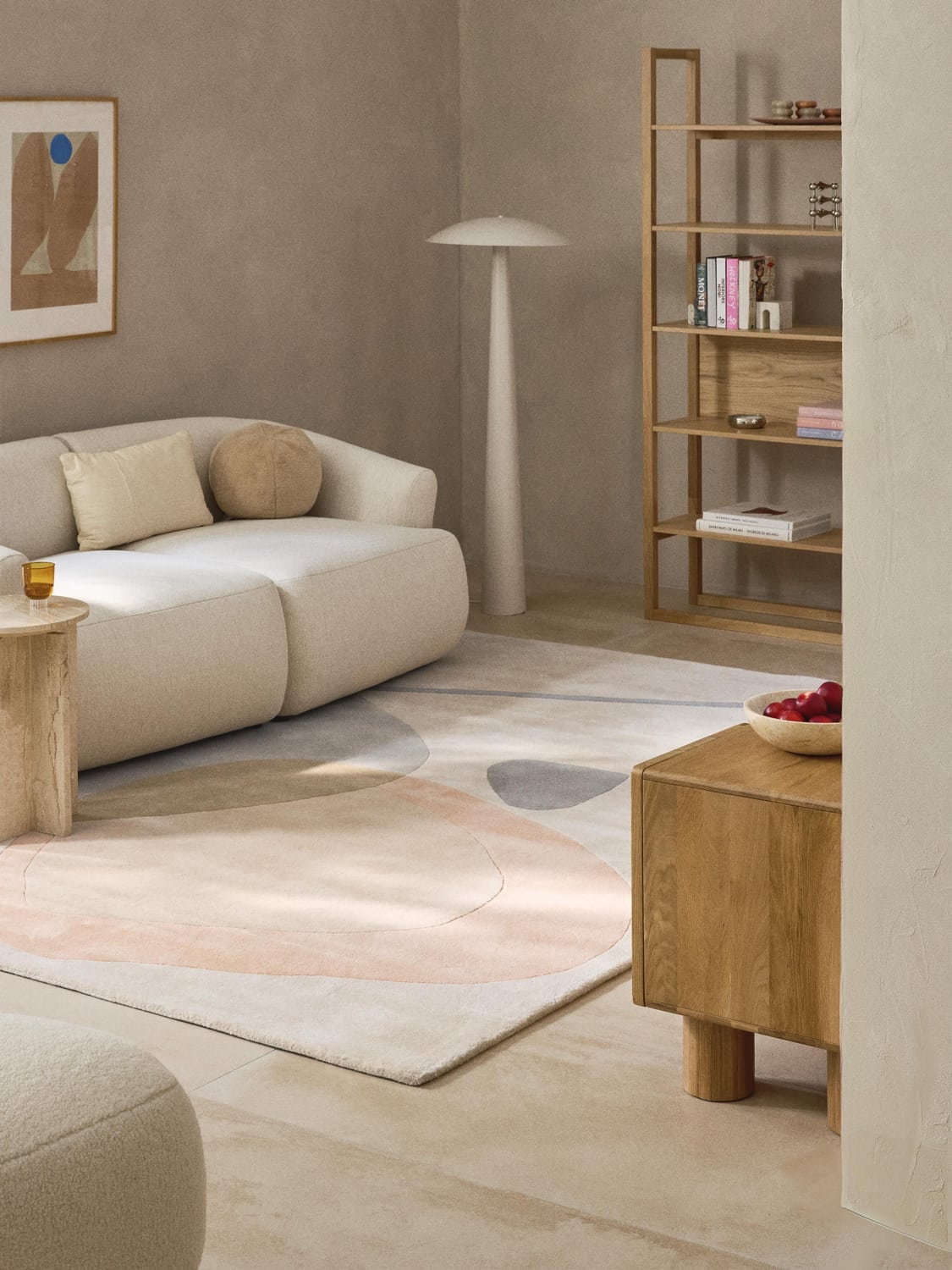 Luke Hand-Tufted Wool Rug with Abstract Pattern
