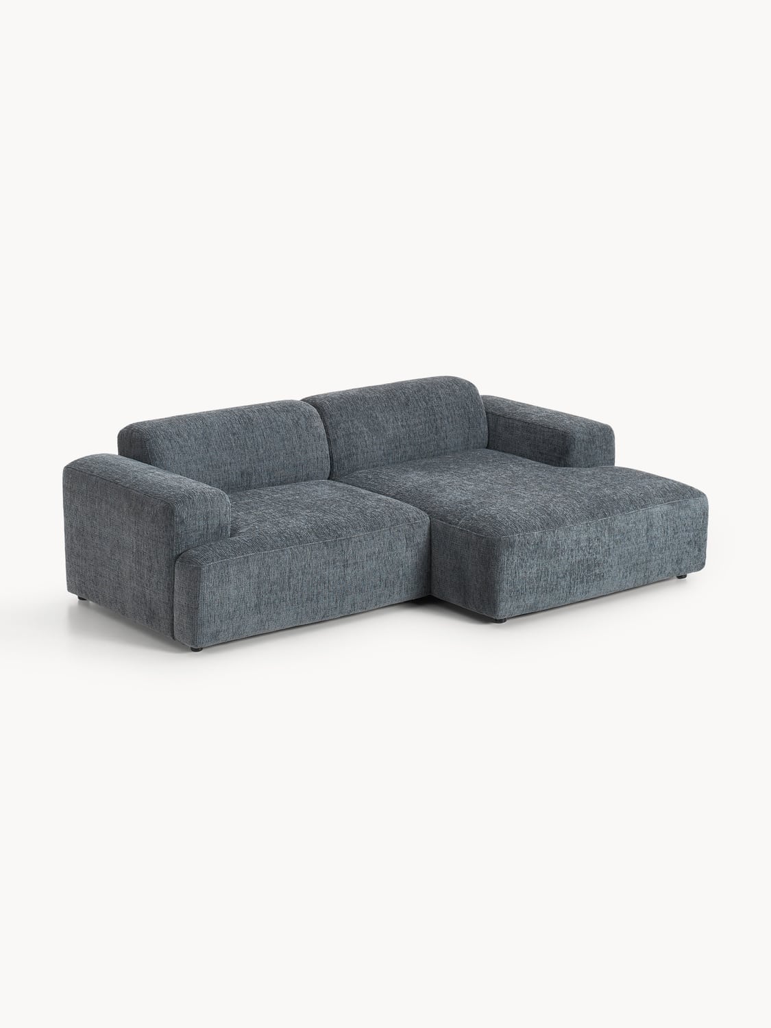 Melva Corner Sofa (3-seater) — Dark Grey