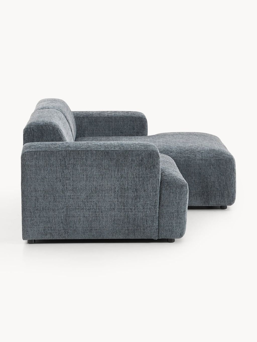 Melva Corner Sofa (3-seater) — Dark Grey