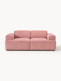 Melva Corduroy-Sofa (2-seater) — Warm Grey