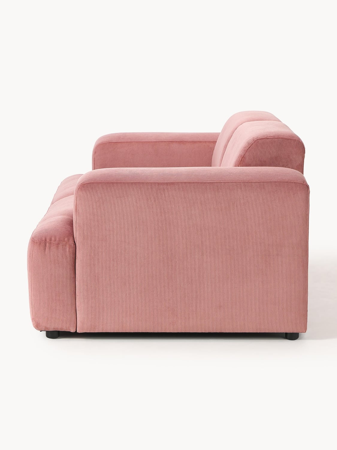 Melva Corduroy-Sofa (2-seater) — Warm Grey