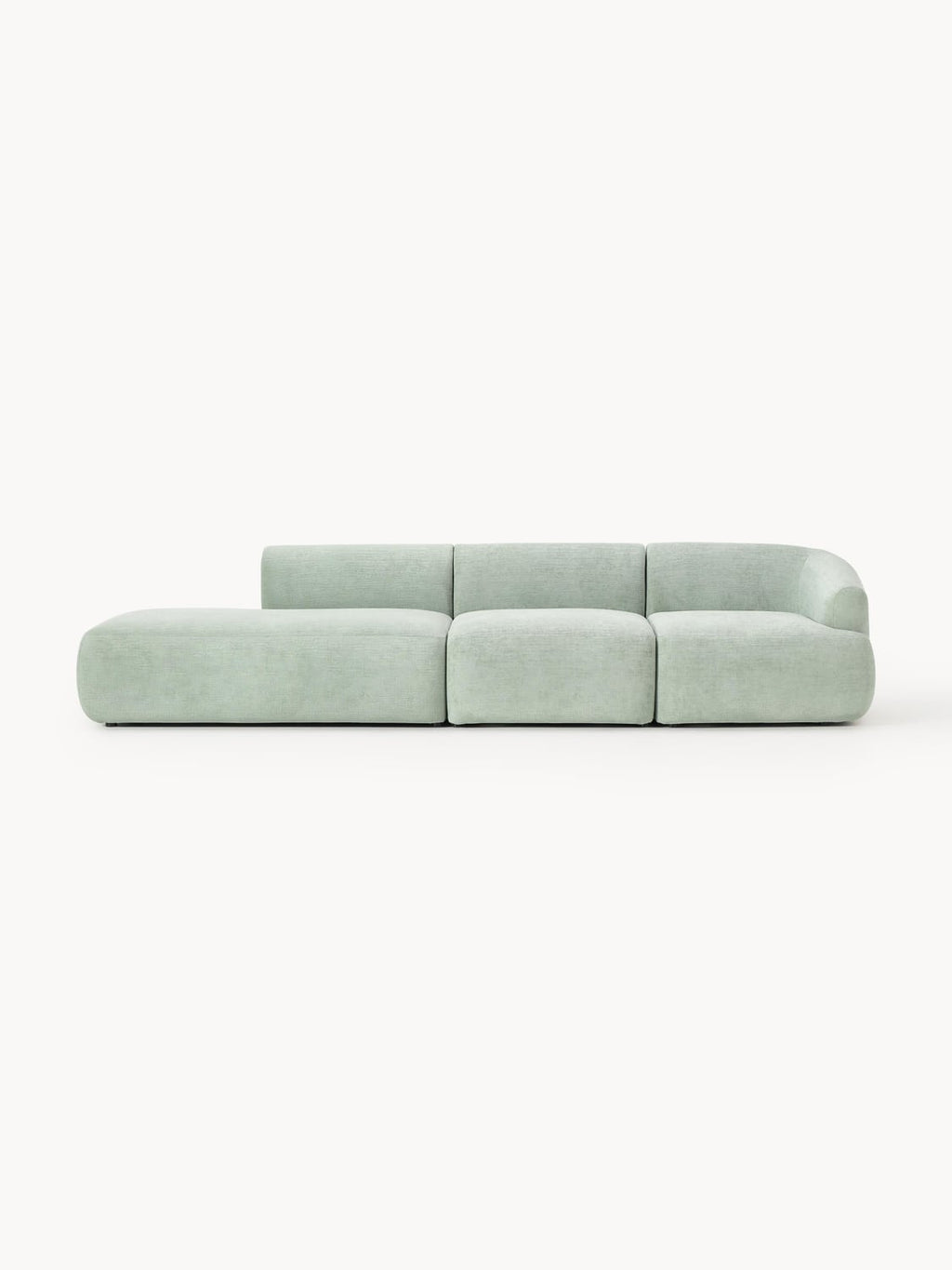 Sofia Modular Ottoman (2-seater) — Light Grey