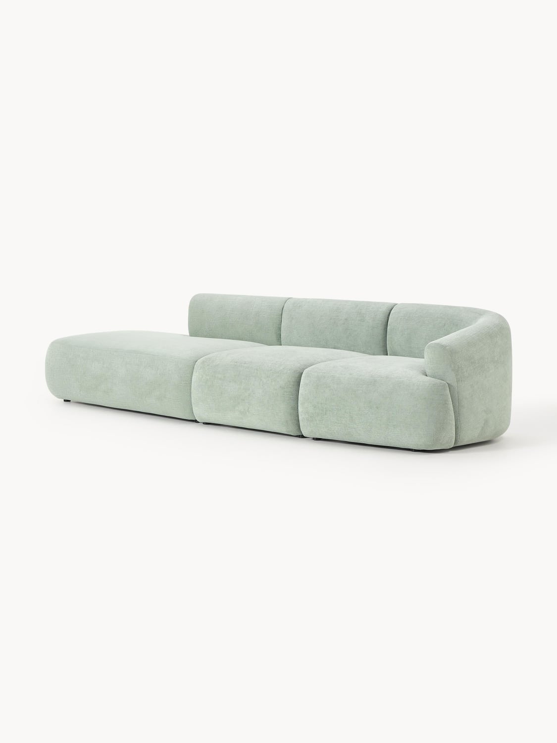Sofia Modular Ottoman (2-seater) — Light Grey