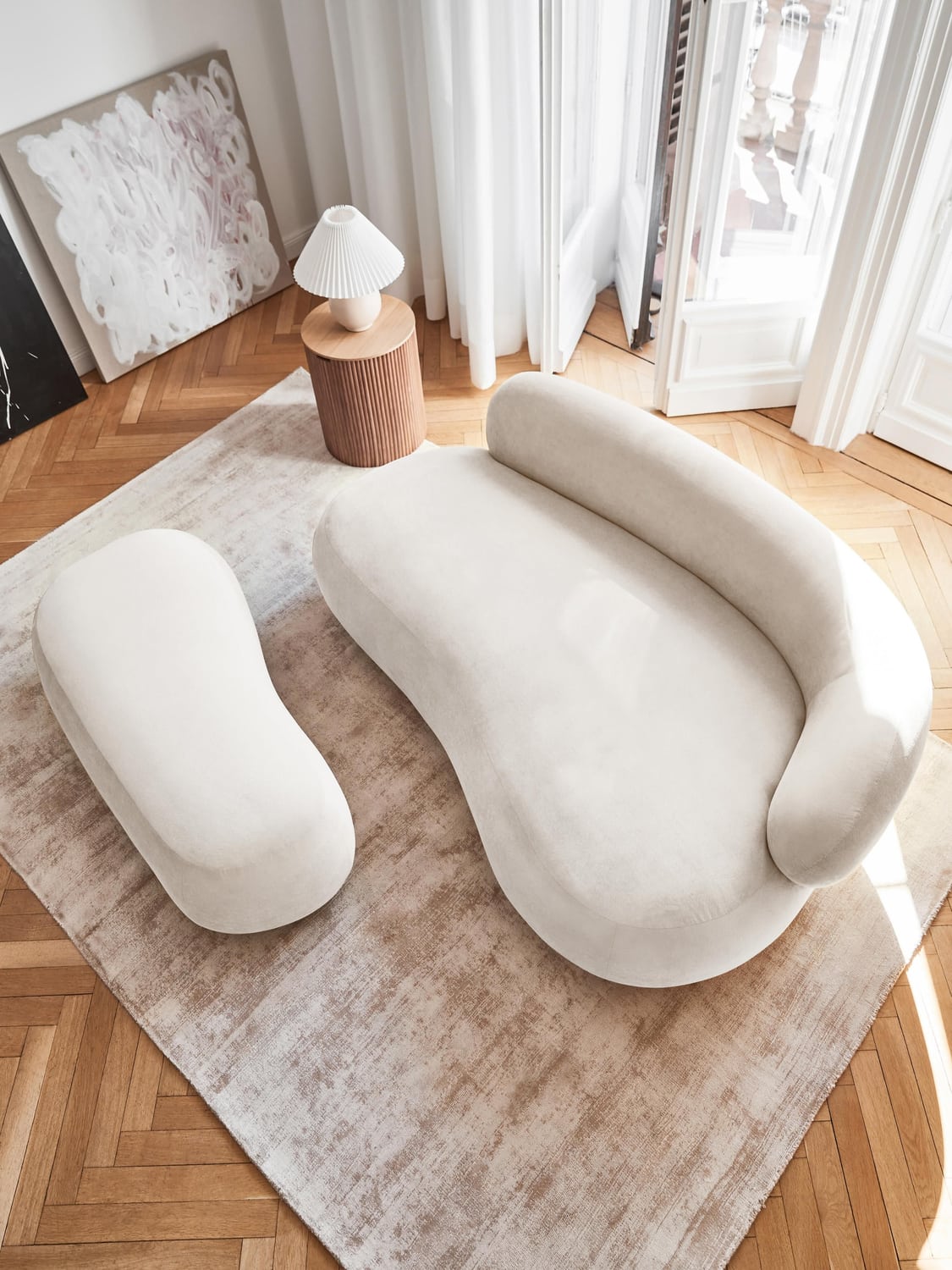 Alba Sofa (2-seater) — Light Grey