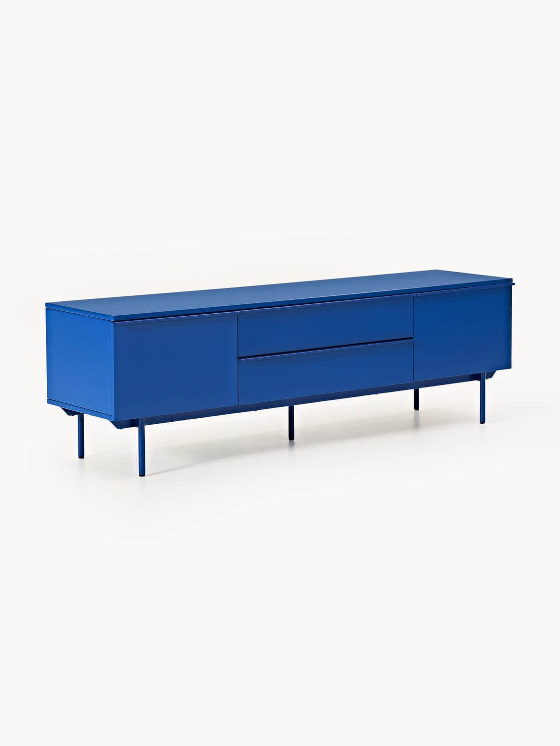 Elona Wood-Lowboard — Blue
