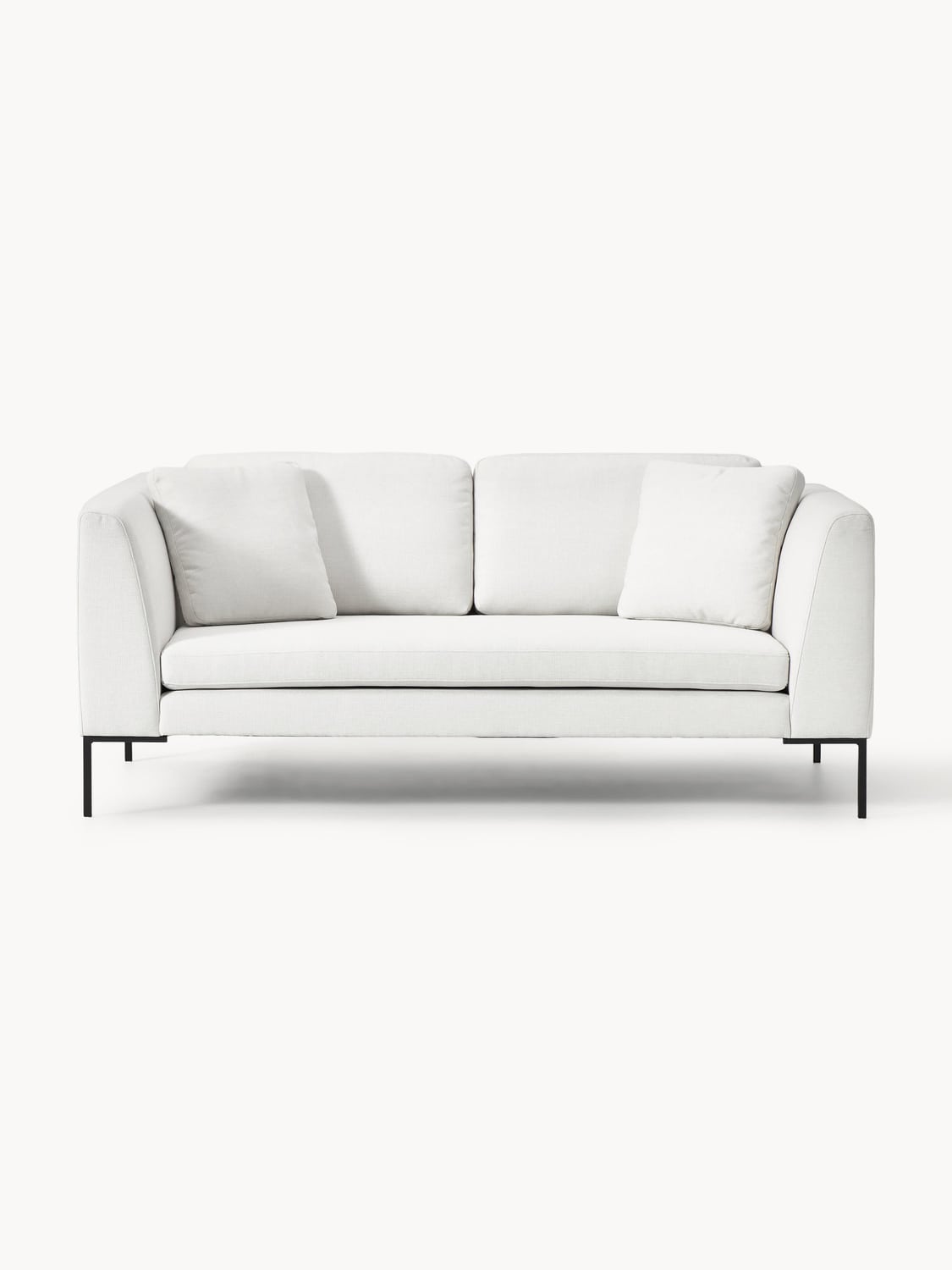 Emma Sofa (3-seater) with Metal Legs — Off-White