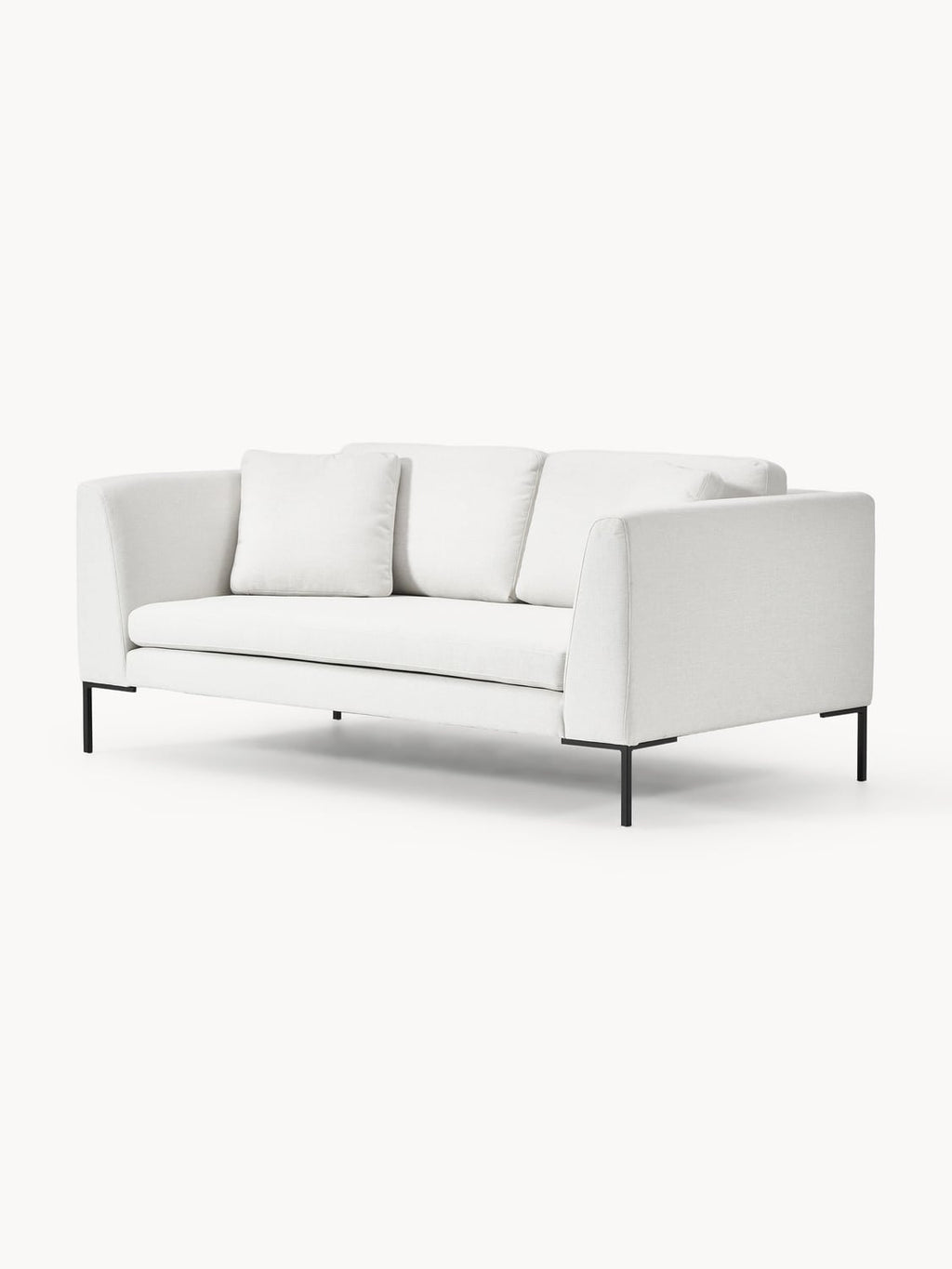 Emma Sofa (3-seater) with Metal Legs — Off-White