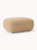 Sofia Bouclé Ottoman — Warm Grey