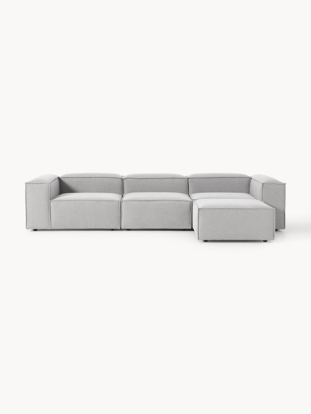 Lennon Modular Sofa (4-seater) with Ottoman (left/right) — Oatmeal