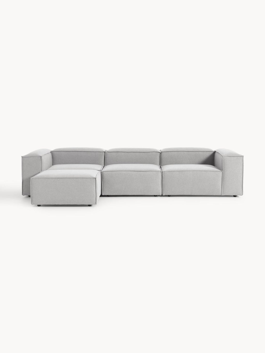 Lennon Modular Sofa (4-seater) with Ottoman (left/right) — Oatmeal