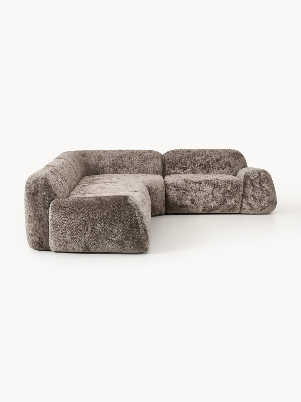 Wolke Modular Teddy Bouclé Corner Sofa (4-seater) — Taupe