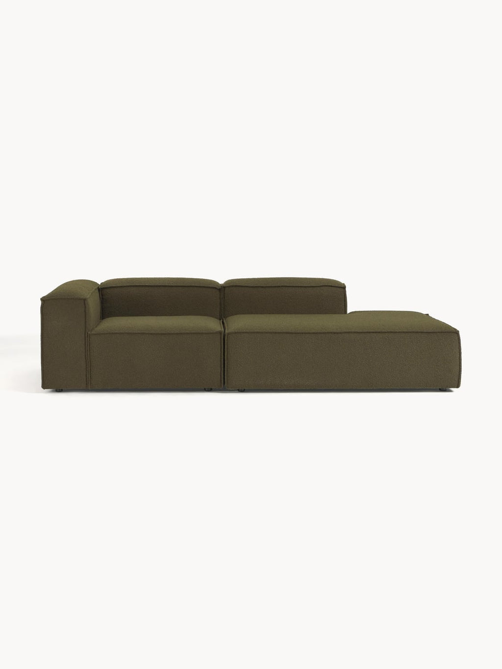 Lennon Modular Ottoman in Bouclé — Brown
