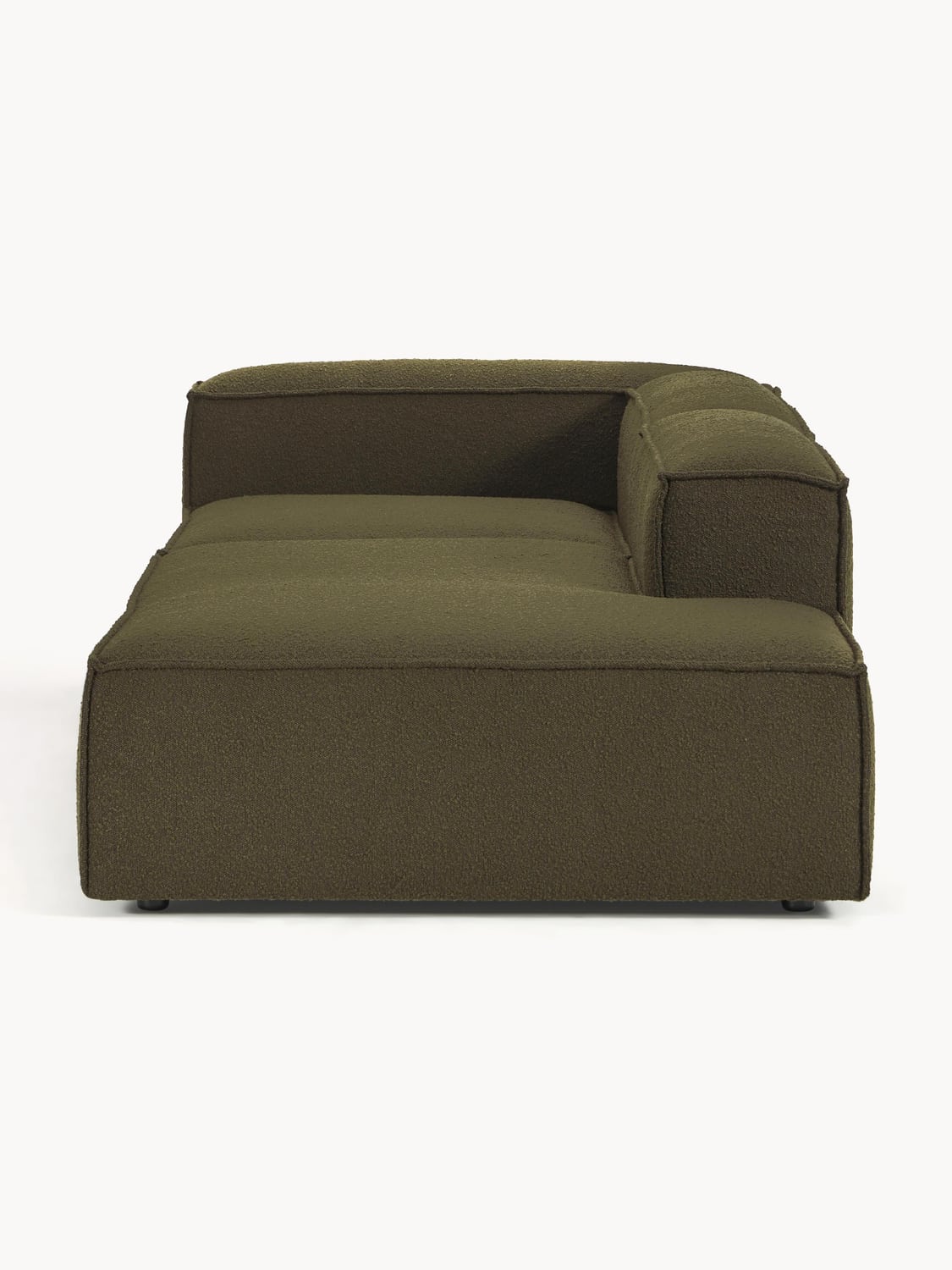 Lennon Modular Ottoman in Bouclé — Brown