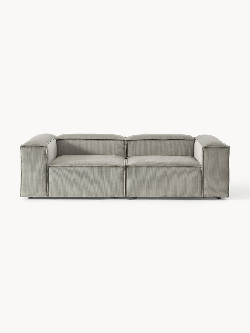 Lennon Modular Sofa (3-seater) in Corduroy — Warm Grey