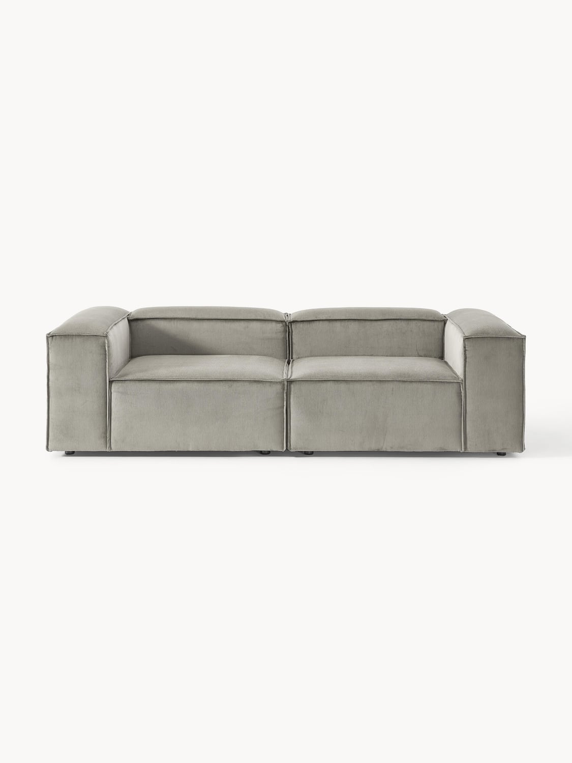 Lennon Modular Sofa (3-seater) in Corduroy — Warm Grey