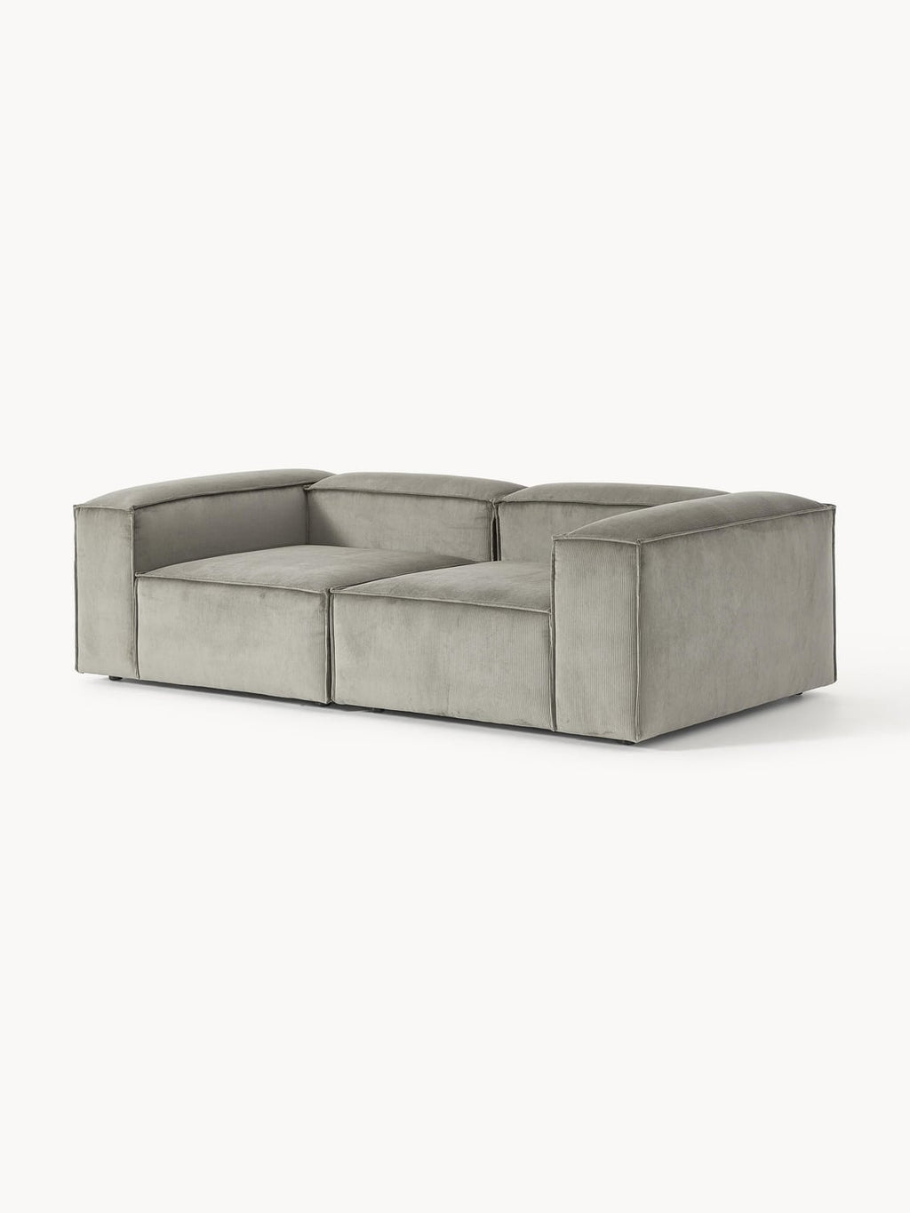 Lennon Modular Sofa (3-seater) in Corduroy — Warm Grey
