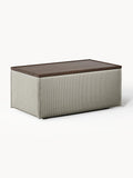 Lennon Sofa Ottoman in Corduroy with Storage — Fawn