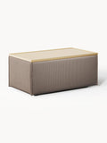Lennon Sofa Ottoman in Corduroy with Storage — Driftwood