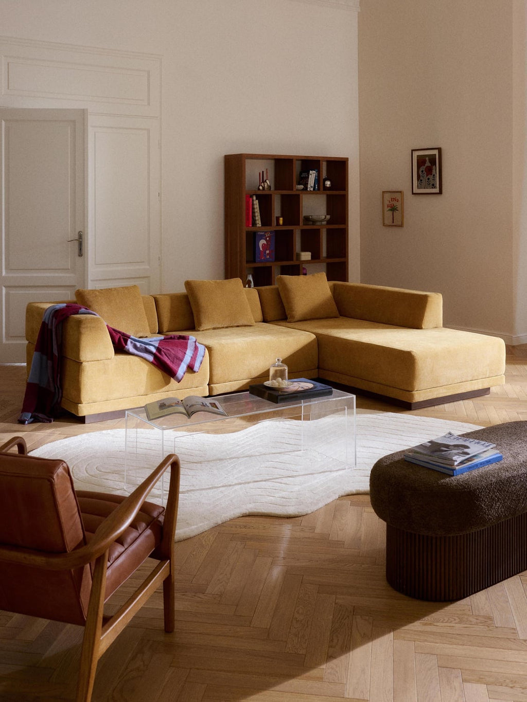 Colin Ottoman Corner Module — Camel