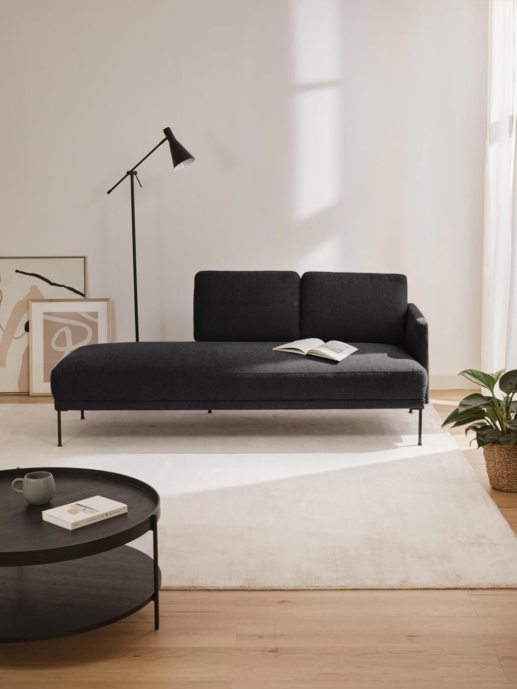 Fluente Ottoman — Dark Grey