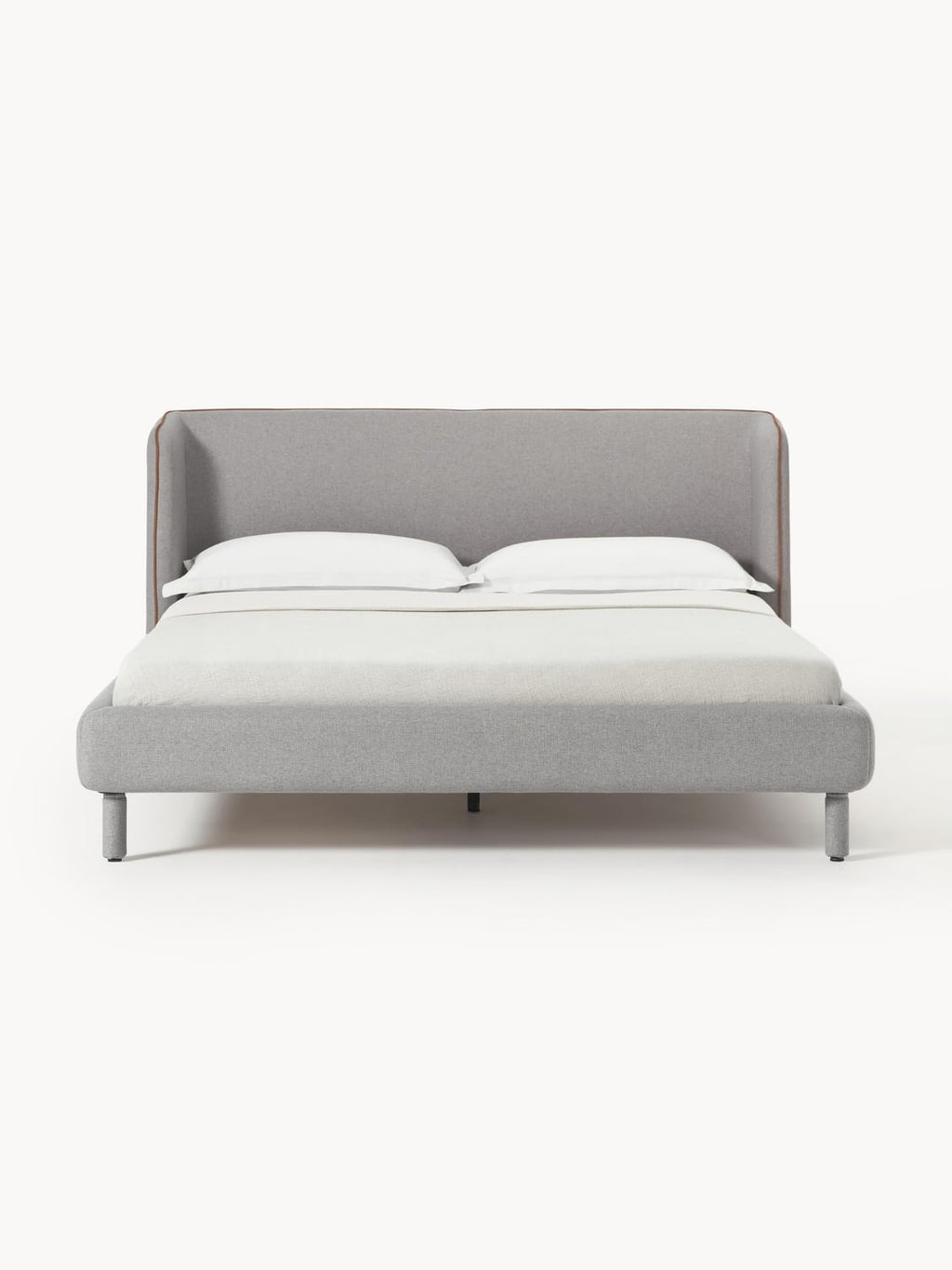 Luma Upholstered Bed with Headboard — Lilac