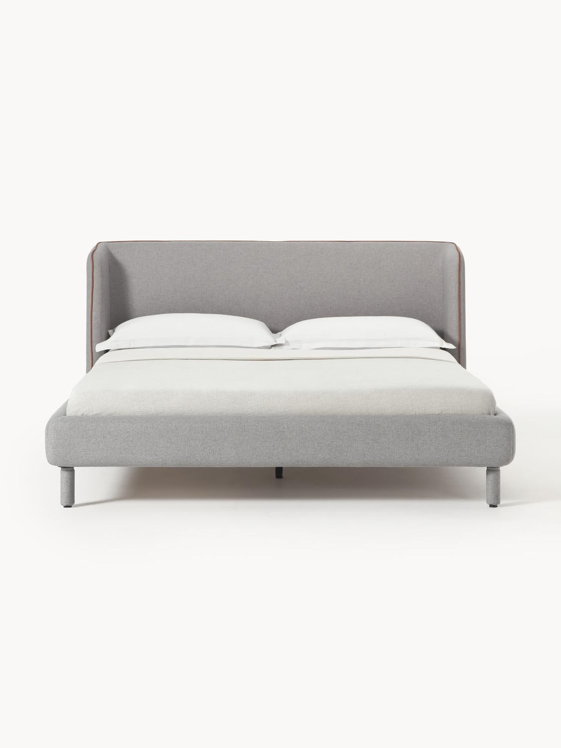 Luma Upholstered Bed with Headboard — Lilac