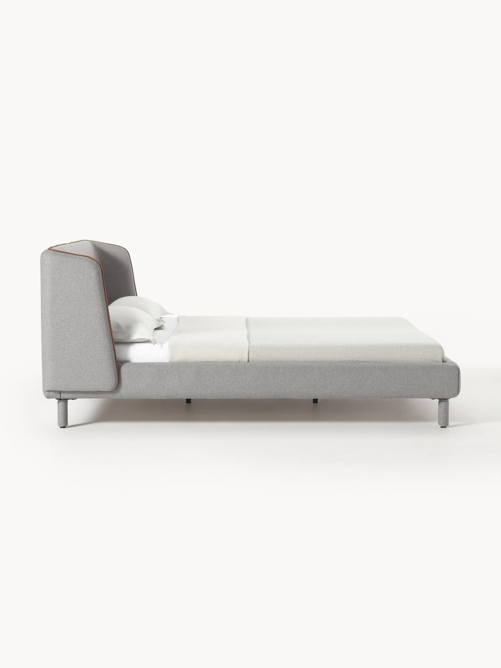 Luma Upholstered Bed with Headboard — Lilac
