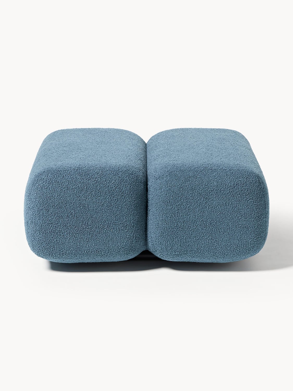 Caterpillar Teddy Upholstered Stool — Teal