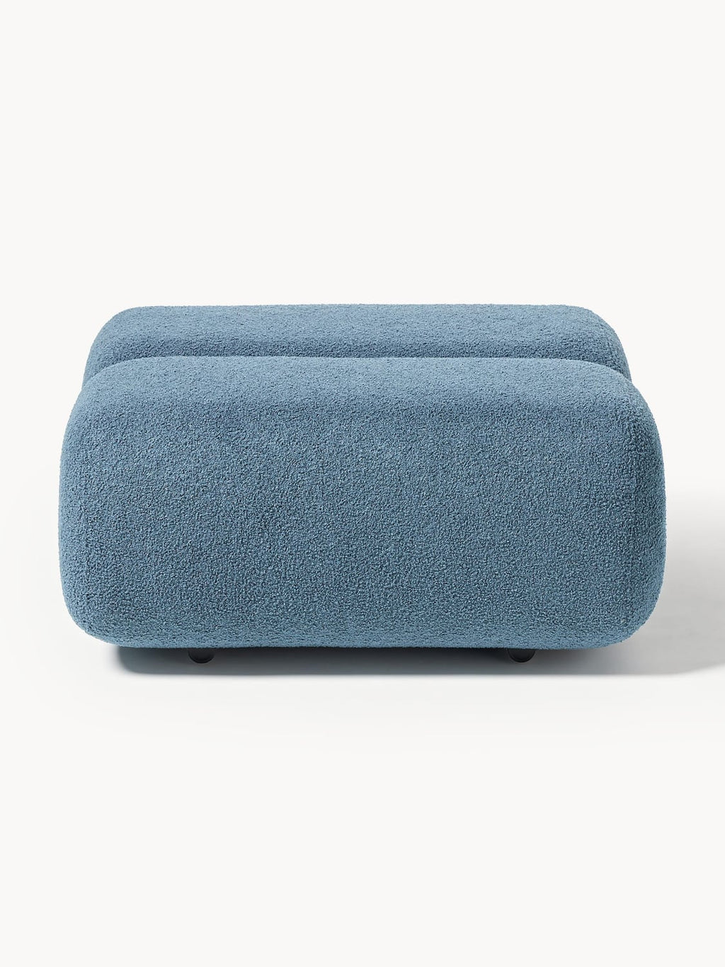 Caterpillar Teddy Upholstered Stool — Teal