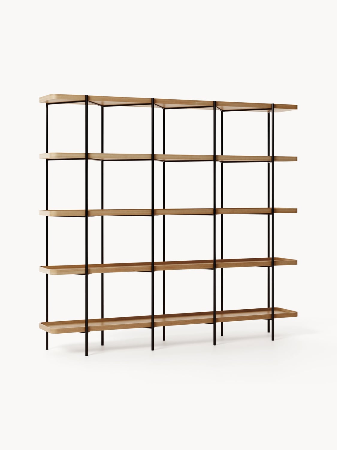 Renee Large Wooden Shelving Unit — Oatmeal