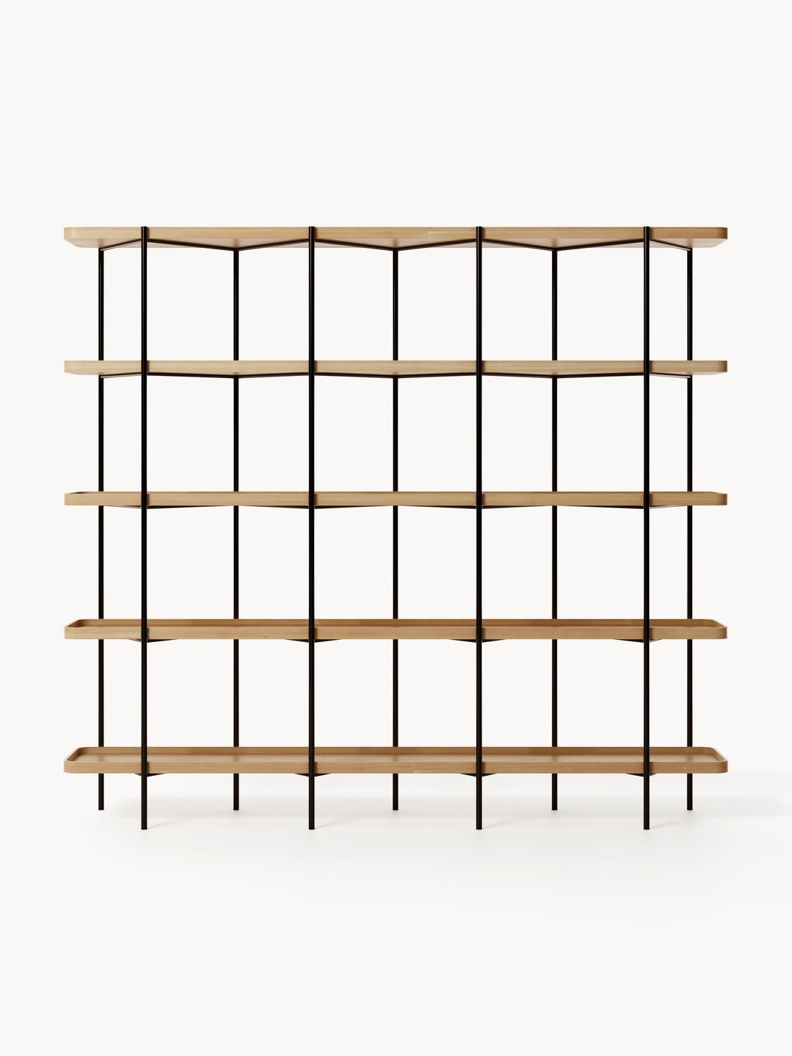 Renee Large Wooden Shelving Unit — Oatmeal