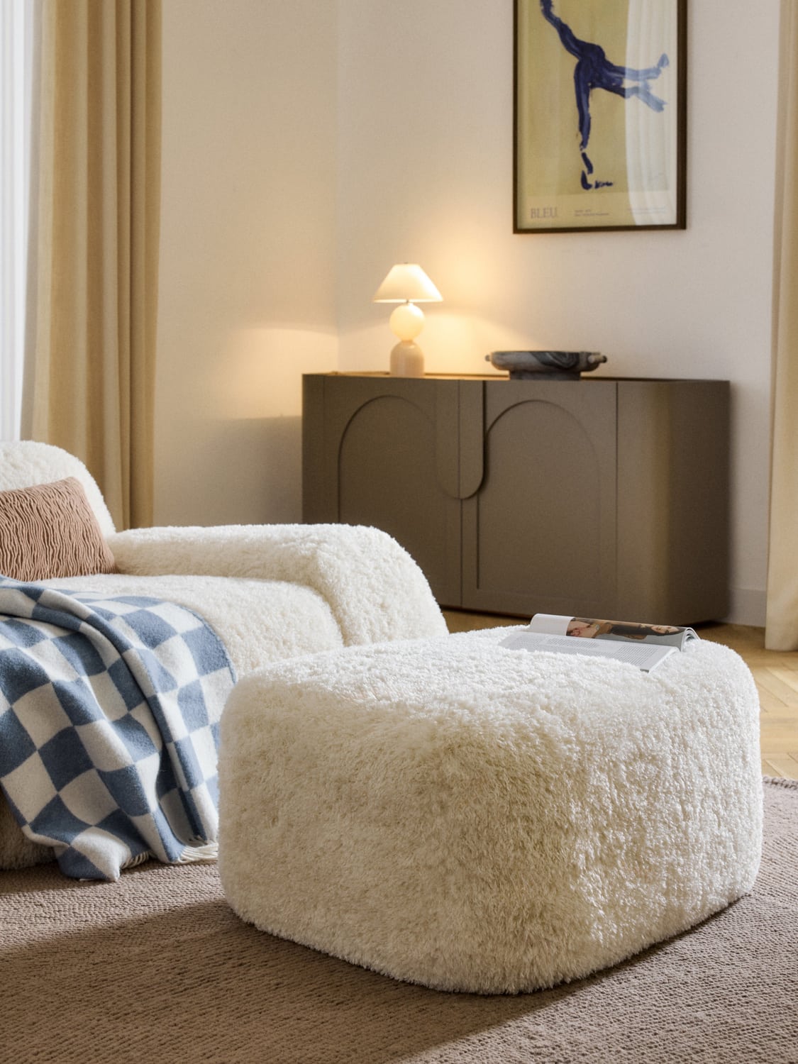 Wolke Large Teddy-Sofa Ottoman