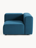 Lena Velvet-Corner Module — Navy