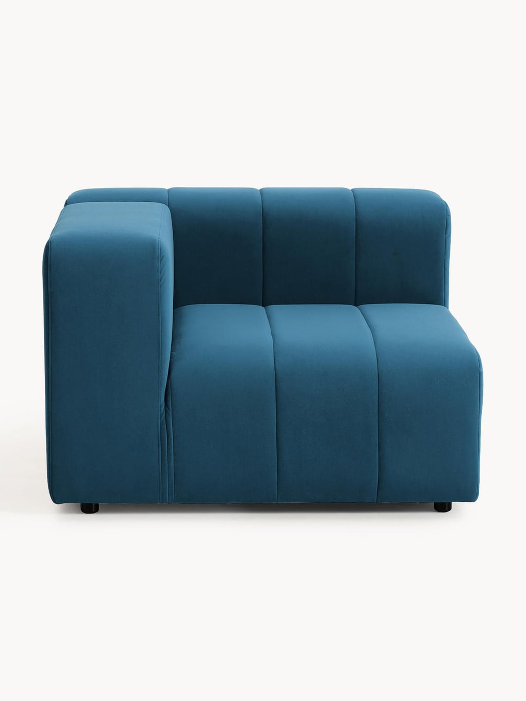 Lena Velvet-Corner Module — Navy