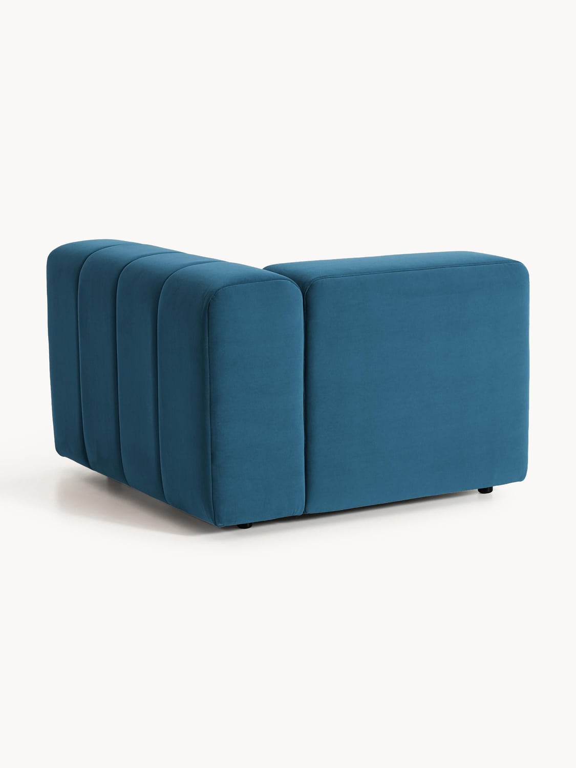 Lena Velvet-Corner Module — Navy