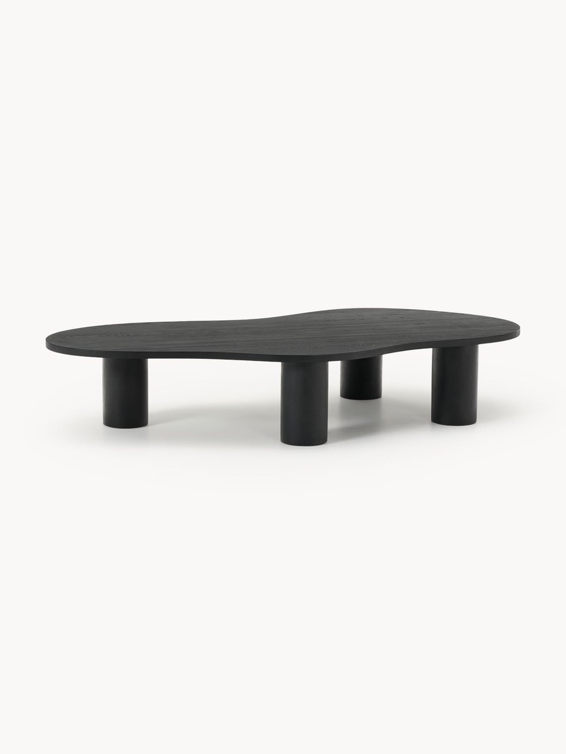 Didi XL Coffee Table in Oak in Organic Form — Taupe