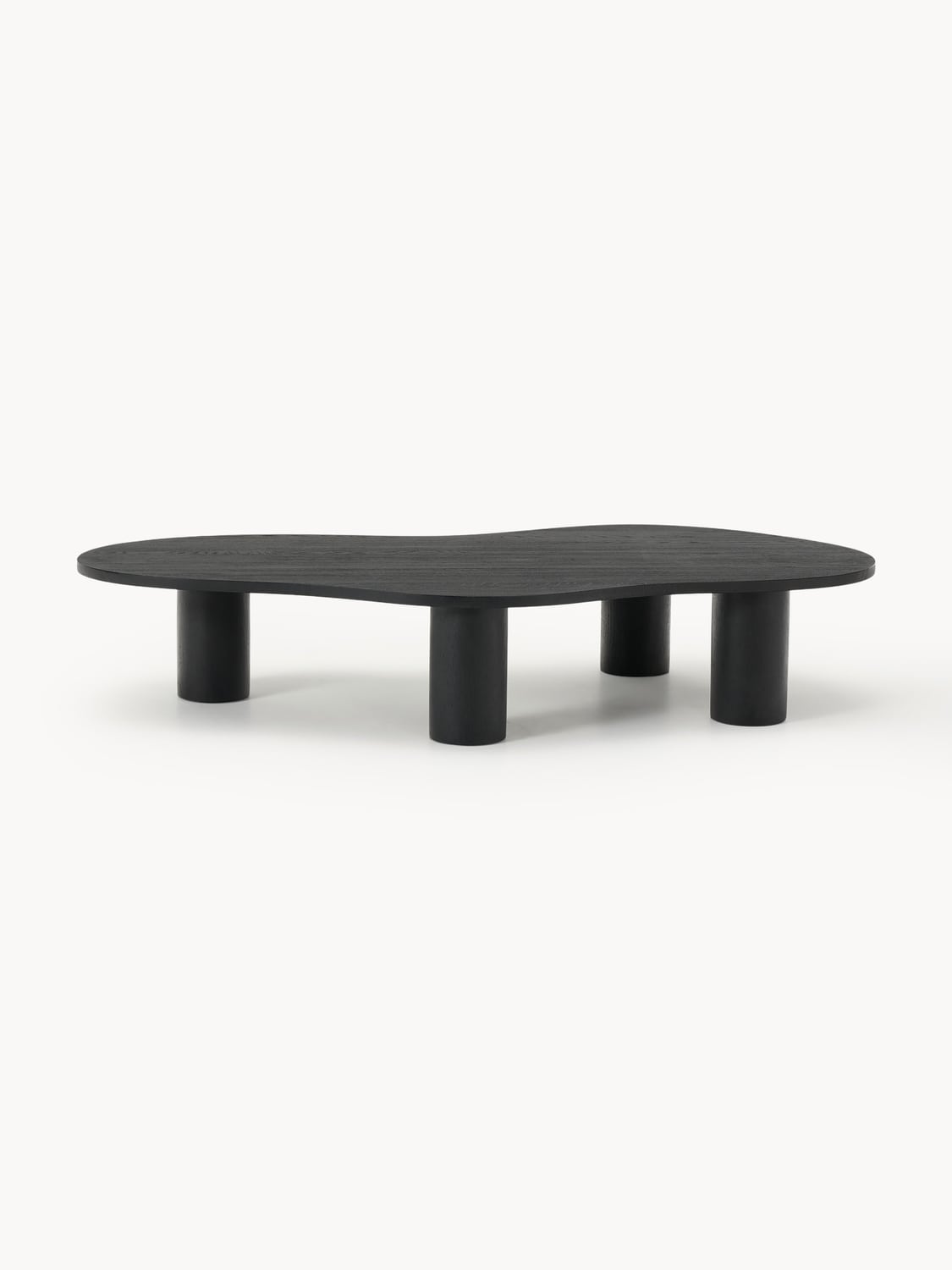 Didi XL Coffee Table in Oak in Organic Form — Taupe