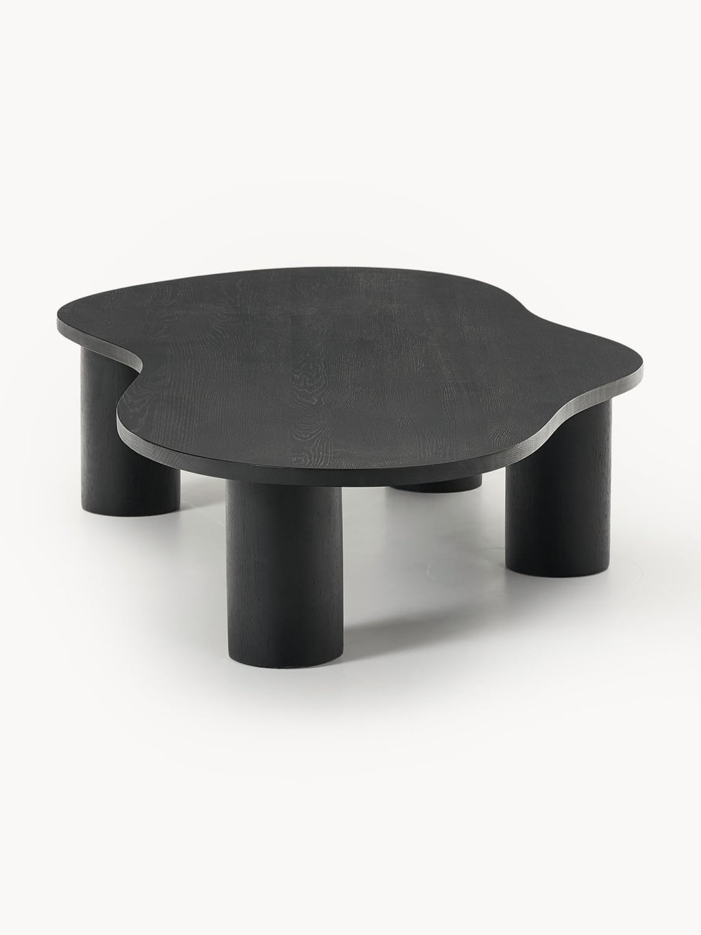 Didi XL Coffee Table in Oak in Organic Form — Taupe