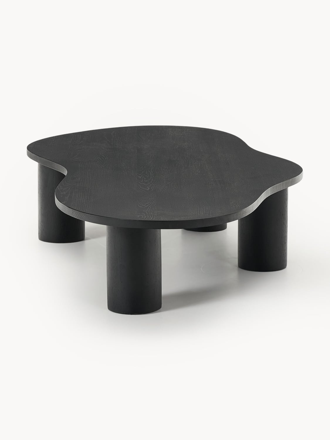 Didi XL Coffee Table in Oak in Organic Form — Taupe